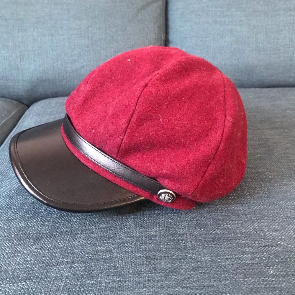 Wool Red Fiddler Cap